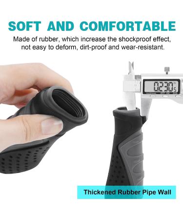 TRELC Antislip Bike Handlebar Grips Protector - Black+Grey | for Mountain, Road, Folding Bikes - Buy Online on GoSupps.com