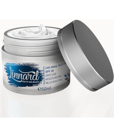 Anti Aging Face Cream with Hyaluronic Acid Snail Extract Shea Butter and Aloe Moisturizing Face Care Rejuvenating Day and Night Cream Anti Wrinkle Face Cream SPF 30 50 ml - Buy Online on GoSupps.com