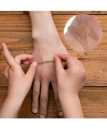 SEWACC 50pcs Self-Adhesive Bandages | Skin-Friendly First Aid Wound Plasters | Breathable Portable Cloth Patches for Finger Wounds - Buy Online on GoSupps.com