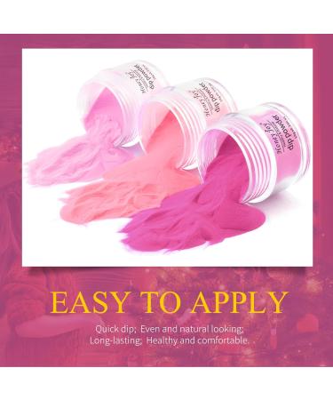 Hot Pink Dip Powder Color Set 6 Colors - No Lamp Cure, Even & Smooth Finish | Honey Joy Dipping Powder (DP-S-6pcs-10g/box) - Buy Online on GoSupps.com