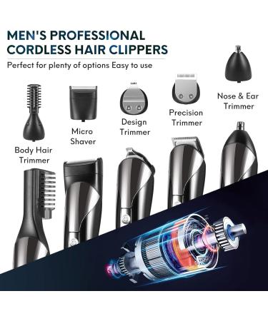 Premium Beard Trimmer for Men - Waterproof Electric Razor & Grooming Kit | Cordless Clippers for Mustache Nose Face & Body | Perfect Gifts for Men - Buy Online on GoSupps.com