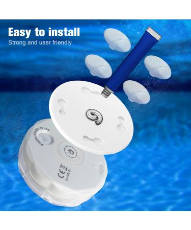 Pool Lights Shower Light Pond Lights Rechargeable Submersible LED Lights Spa Lights for Hot Tub LED Pool Light for Above Ground Pool Decorations Outdoor Waterproof 1 Pack 3.3'' - Buy Online on GoSupps.com