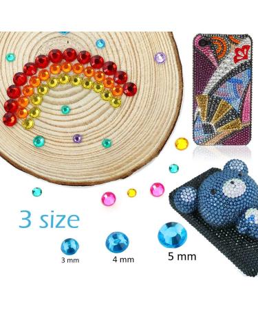 Augshy Self-Adhesive Glitter Stones - 3300 Rhinestones in 20 Colors & 3 Sizes for Tinkering & Festival Decoration - Buy Online on GoSupps.com