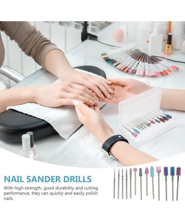 FOMIYES 1 Nail Drill Set Electric Nail File Bits Nail Drill Bits for Acrylic Nail Tungsten Steel Nail Drill Bit Nail Polishing Tools Nail Art Tool Lengthen Drilling Tool To Rotate Corundum - Buy Online on GoSupps.com