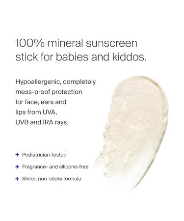 Supergoop! Sunnyscreen SPF 50 Mineral Stick - Pack of 2 - 100% Non-Nano Sunscreen for Kids & Babies - Pediatrician Tested Face & Body Protection - Buy Online on GoSupps.com