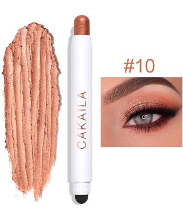 Eyeshadow Stick Shine Matte Pearl Eye Highlighter Brightener Stick Double-end - Highlight Stick Matte Automatic Rotating Lasting for Ladies Girls All Seasons - Buy Online on GoSupps.com