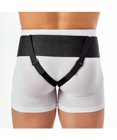 Accc Ertruch Men's Medical Support Belt | Inguinal Hernia Girdle for Pain Relief | Soft Elastic Hernia Belt (L) - Buy Online on GoSupps.com