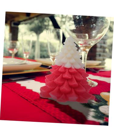 FOMIYES Christmas Tree Candles - Red Scented Tealight Decor for Holiday Tablescape | 9X8.8X8.5CM - Buy Online on GoSupps.com