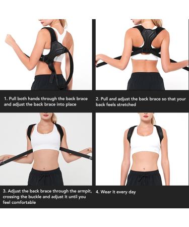 Buy Back Brace Posture Corrector for Men & Women - XL Lumbar Support for Improved Posture & Pain Relief - Buy Online on GoSupps.com