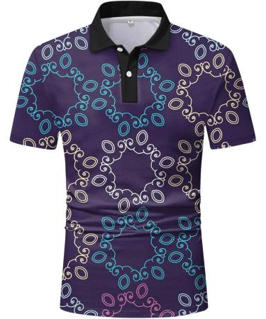 Men's Fashion Casual Short Sleeve Printed T-Shirts | Spring Summer Collection | C-Marine L - Buy Online on GoSupps.com