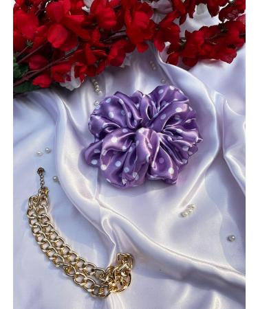 6 Satin Dotted Scrunchies Oversize Hair Scrunchies Frizz Prevention Silk Scrunchies for Girls & Stylish Hair Ties for Women Premium Hair Scrunchie for Styling - Buy Online on GoSupps.com