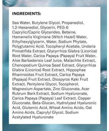 Then I Met You Living Sea Cleansing Tonic - Vegan Face Toner & Makeup Remover with Deep Sea Water Papaya Enzymes & Licorice Root - 6.08 oz | Clean Skincare - Buy Online on GoSupps.com