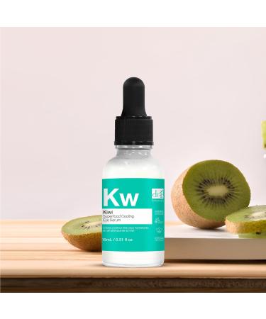 Dr Botanicals Kiwi Cooling Eye Serum 15ml - Superfood Blend with Citrus & Grapefruit for Bright Eyes - International Shipping Available - Buy Online on GoSupps.com