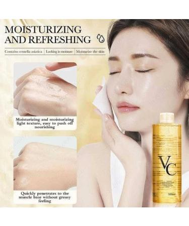 Vc Toner Korean Face VC Skin Toner Refreshing Moisturizing Rejuvenating Wet Compress Moisturizing Water Lotion Deep Moisturize Improve Skin Elasticity 2 Pieces - Buy Online on GoSupps.com
