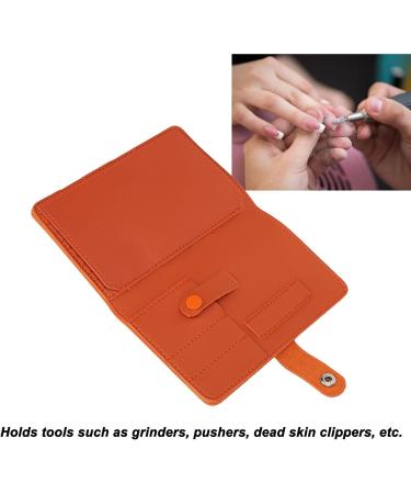 Nail Drill Bits Organizer Bag Storage 37 Slots Portable Multi Functional Manicure Drill Bits Wallet Bag with Easy Organization Secure And Protective (Orange) - Buy Online on GoSupps.com