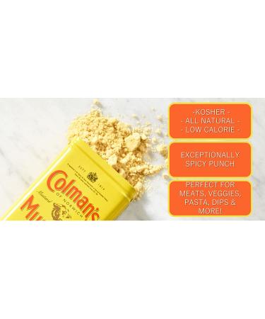 Colman's Dry Mustard Powder 4oz (Pack of 2) - Hot & Tangy for Grilling, Dips, Dressings, Marinades - Buy Online on GoSupps.com
