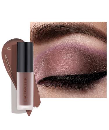 LACOMCHIR Liquid Matte Eyeshadow Creamy High Pigmented Eye Shadow Water-resistent Eye Makeup Long Lasting Quick-Drying Eyeshadow Vegan Cruelty Free Gluten Free Clean Beauty 1.8ml -02