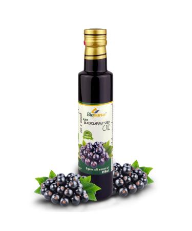 Biopurus Certified Organic Cold Pressed Blackcurrant Seed Oil 250ml