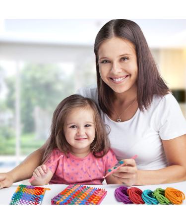 Aodaer 288 Pieces Loom Potholder Loops Refill with Multiple Colors - DIY Crafts Supplies for 7 Inch Weaving Loom - Buy Online on GoSupps.com
