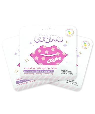 The Cr me Shop Boba Bears Repairing Hydrogel Lip Mask Lip Masks for Dry Lips Hydrating Lip Mask Lip Patches for Wrinkles Collagen & Hyaluronic Acid
