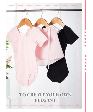 Girls Toddler Ballet Leotard 2-Pack with Skirt | Short Sleeve Dance Dress Tutu | Black Pink | Size 2-4 Years - Buy Online on GoSupps.com