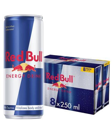Red Bull Energy Drink, 8-Pack of 250ml Cans
