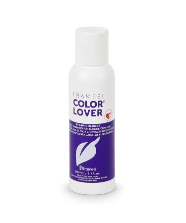 Framesi Color Lover Dynamic Blonde Purple Shampoo, 3.4 fl oz, Violet Shampoo for Color Treated Hair