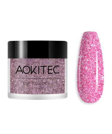 Dipping Powder Nails Set - Aokitec Mode Dip Powder for French Nail Art | 28g Diamond Pink | DIY & Salon Use - Buy Online on GoSupps.com