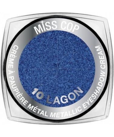 Kit 1 Metal Cream Eyeshadow 10 Lagoon Blue + 1 Blue Pencil (2 Products) - Buy Online on GoSupps.com