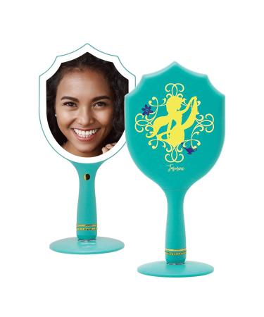 Impressions Vanity Handheld LED Modern Makeup Mirror  Disney Princess Jasmine Lighted Mirrors with Standing Base  Shimmer Button  and 3 Color Modes for Travels or Bedroom - Buy Online on GoSupps.com