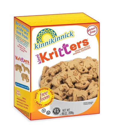 Kinnikinnick KinniKritters Gluten Free Graham Style Animal Cookies 8oz/220g (Pack of 6) Graham 8 Ounce (Pack of 6)