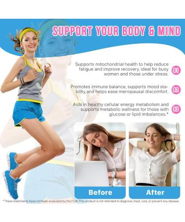 NAD+ Liquid Supplement for Women | 1000mg with Nicotinamide Riboside PQQ & Resveratrol | Cellular Energy DNA & Healthy Aging Support | 21 Liquid Sachets | Non-GMO Soy-Free Gluten-Free - Buy Online on GoSupps.com