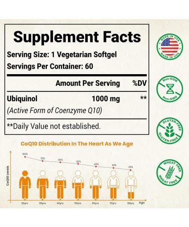 Buy CoQ10 600mg & 1000mg Liposomal Ubiquinol Supplement Bundle | Premium Quality & International Shipping - Buy Online on GoSupps.com