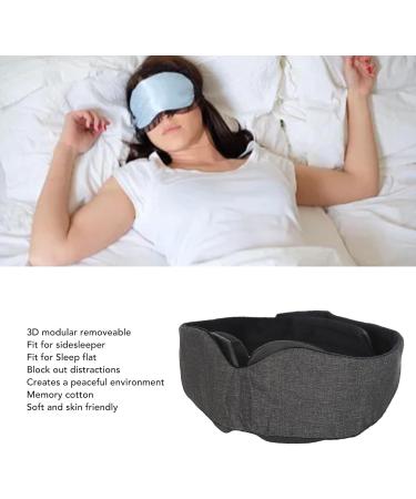 Memory Cotton 3D Contoured Cup Eye Patch Adjustable Strap Light Blocking Blink Freely Achieve Deeper Relaxation - Buy Online on GoSupps.com