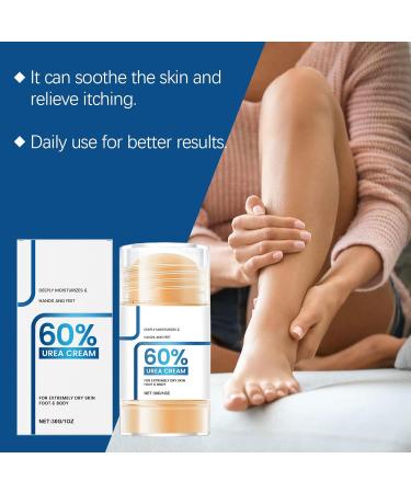  ZLHHRZJX Urea 60% Foot Cream Urea Foot Cream Stick Foot Cream for Dry Cracked Feet Deep Moisturizing and Fast-Acting Foot Care Stick with Gentle Exfoliation - Buy Online on GoSupps.com