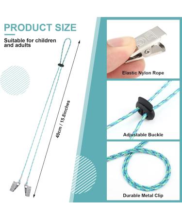 Dingion 24-Piece Bib Holder Clips Set | Adjustable Napkin Clips for Adults Children & Babies | Dental Bib Holder in 12 Colors - Perfect for All Ages - Buy Online on GoSupps.com