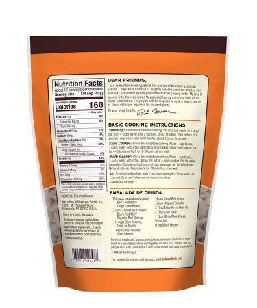 Bob's Red Mill Large Lima Beans 28 oz - Premium Quality Legumes - Buy Online on GoSupps.com