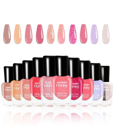 Nail Polish Pink Nail Polish Nail Polish Set Quick Dry Nail Polish 0.17oz Non Toxic Nail Polish Manicure Set Kids Nail Polish Set For Girls st10-2