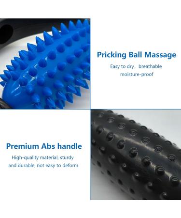 XCSJ Massage Roller with Balls & Handle - Ultimate Self-Massage Device for Relaxing Back Shoulders Arms & Legs (Black) | International Shipping Available - Buy Online on GoSupps.com