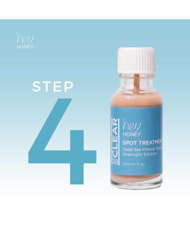 Hey Honey Skincare Be Clear - Acne Spot Treatment Overnight, Pimple Drying Lotion, Use Over Zits Whitehead & Blemishes 1 OZ - Buy Online on GoSupps.com