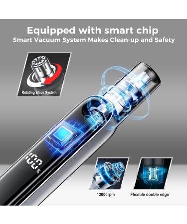 Premium USB Rechargeable Nose Hair Trimmer with LCD Display | Waterproof Dual Edge Blades for Men & Women | Efficient Ear & Nose Hair Clipper - Buy Online on GoSupps.com