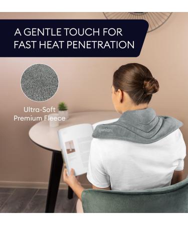GENIANI Microwavable Heating Pad for Cramps - Hot and Cold Therapy for Neck, Shoulders, Knee, Muscles, Joints, and Back Pain - Cordless, 8x17 in, Space Gray - Buy Online on GoSupps.com
