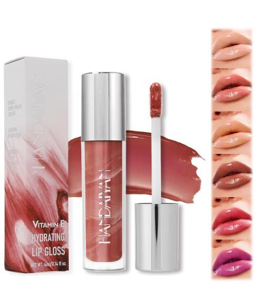 GUASDIE 6 Colors Marble Liquid Lip Gloss Moisturizing Lipstick Lip Gloss Oil Lip Gloss Kit High Gloss Lip Plumper Glass Finish Girls and Women