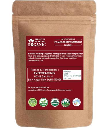 Blessfull Healing Organic 100% Pure Natural Pomegarante Beetroot Powder | 100 Gram / 3.52 oz Pack Of 2 - Buy Online on GoSupps.com