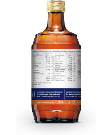  Dr. Niedermaier Regulatpro Complete: Liquid food supplement containing 13 vitamins 10 minerals 6 superfoods 41 herbs 350 ml - Buy Online on GoSupps.com