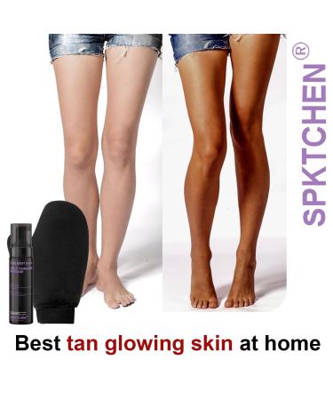 Buy Self Tanner Mousse Kit | Travel-Sized Tanning Foam & Applicator Mitt for Flawless Fake Tan - International Shipping Available - Buy Online on GoSupps.com