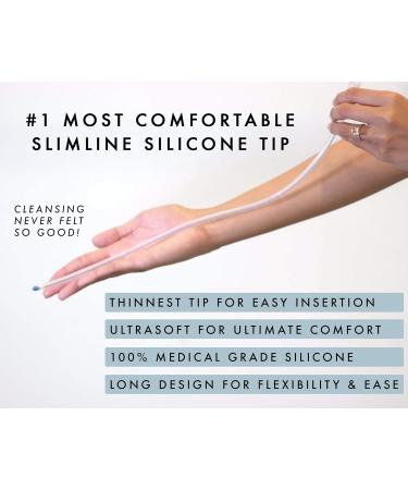 Foret Silicone Enema Replacement Tips Set | Soft Thin Tip for Comfort | Health & Detox Cleansing | Gerson Institute Approved | Non-Toxic Medical Grade Silicone - Buy Online on GoSupps.com