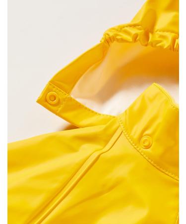 CareTec Kid's Rain Jacket - Waterproof Yellow (Size 98) | Unisex PU Material - Buy Online on GoSupps.com