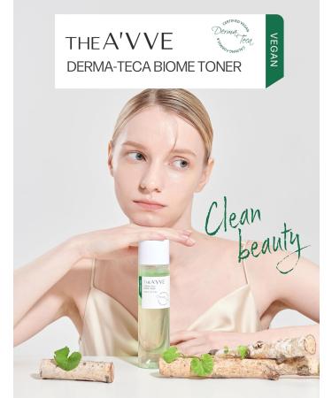 A VVE Derma Teca Biome Toner - Vegan Exfoliating & Hydrating Korean Skincare for Dry Sensitive Skin with Centella Asiatica (6.7 Fl. Oz - Buy Online on GoSupps.com