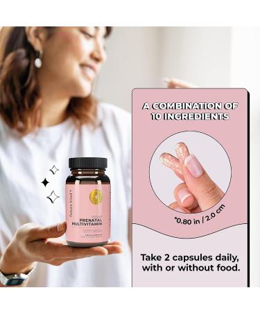 Future Kind Vegan Prenatal Vitamin (60ct) with DHA & Folate | Glass Bottle Citrus Scented Supplement for Women - Gluten-Free Non-GMO - Buy Online on GoSupps.com
